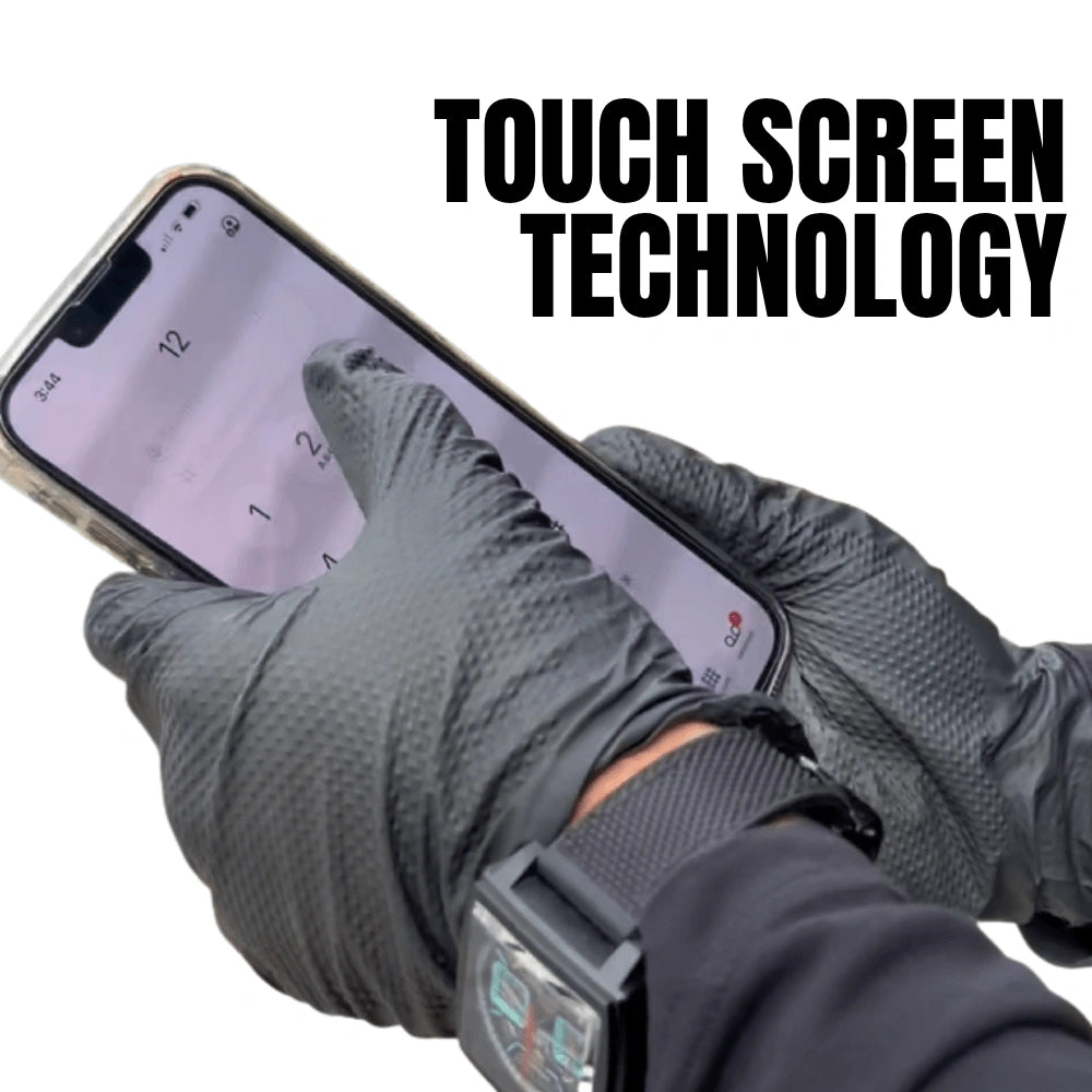 Grip-X Black Heavy Duty Nitrile Gloves